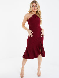 Vestido cuello halter