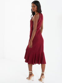 Vestido cuello halter