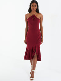 Vestido cuello halter