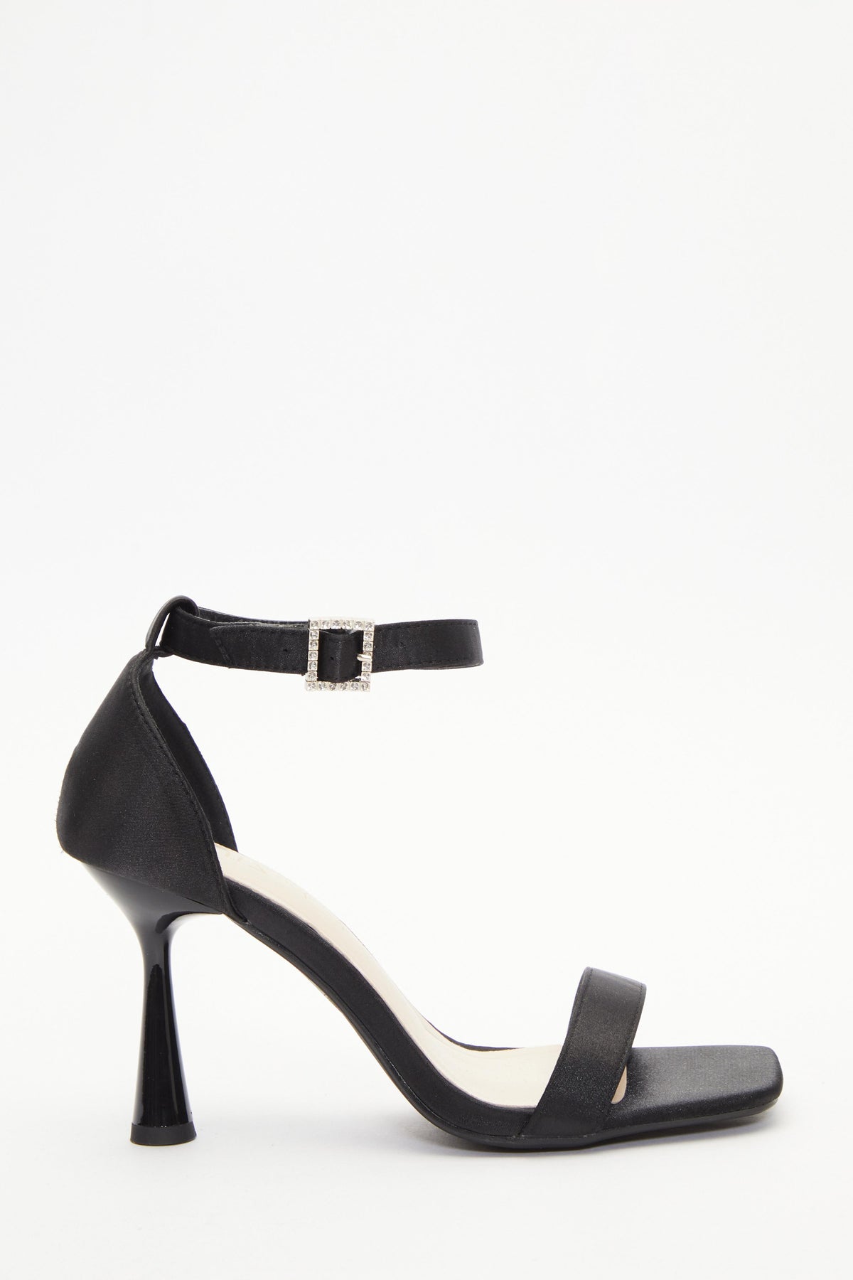 Sandalias Negras Satin