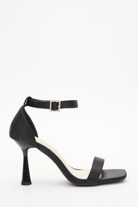 Sandalias Negras Satin