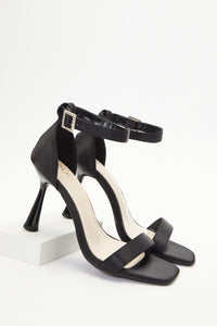 Sandalias Negras Satin