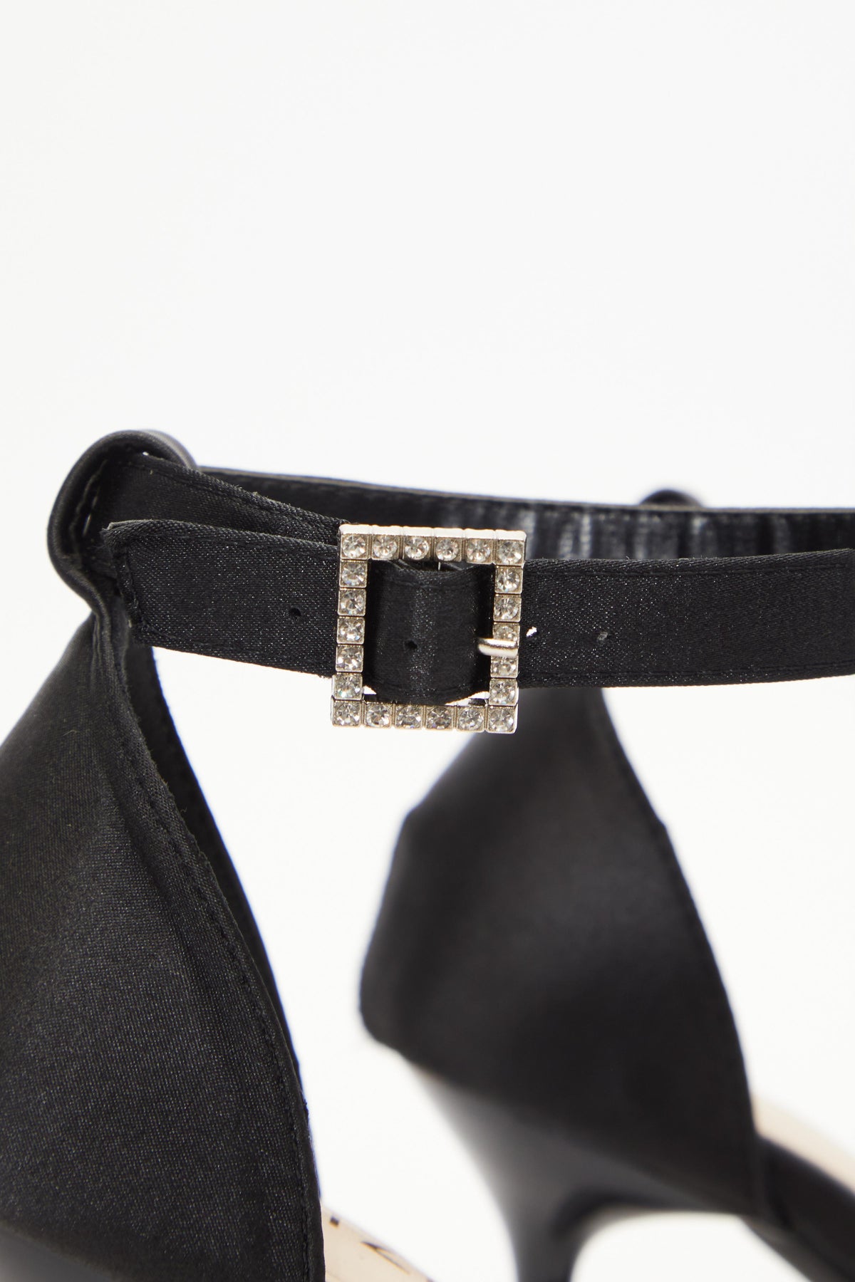 Sandalias Negras Satin