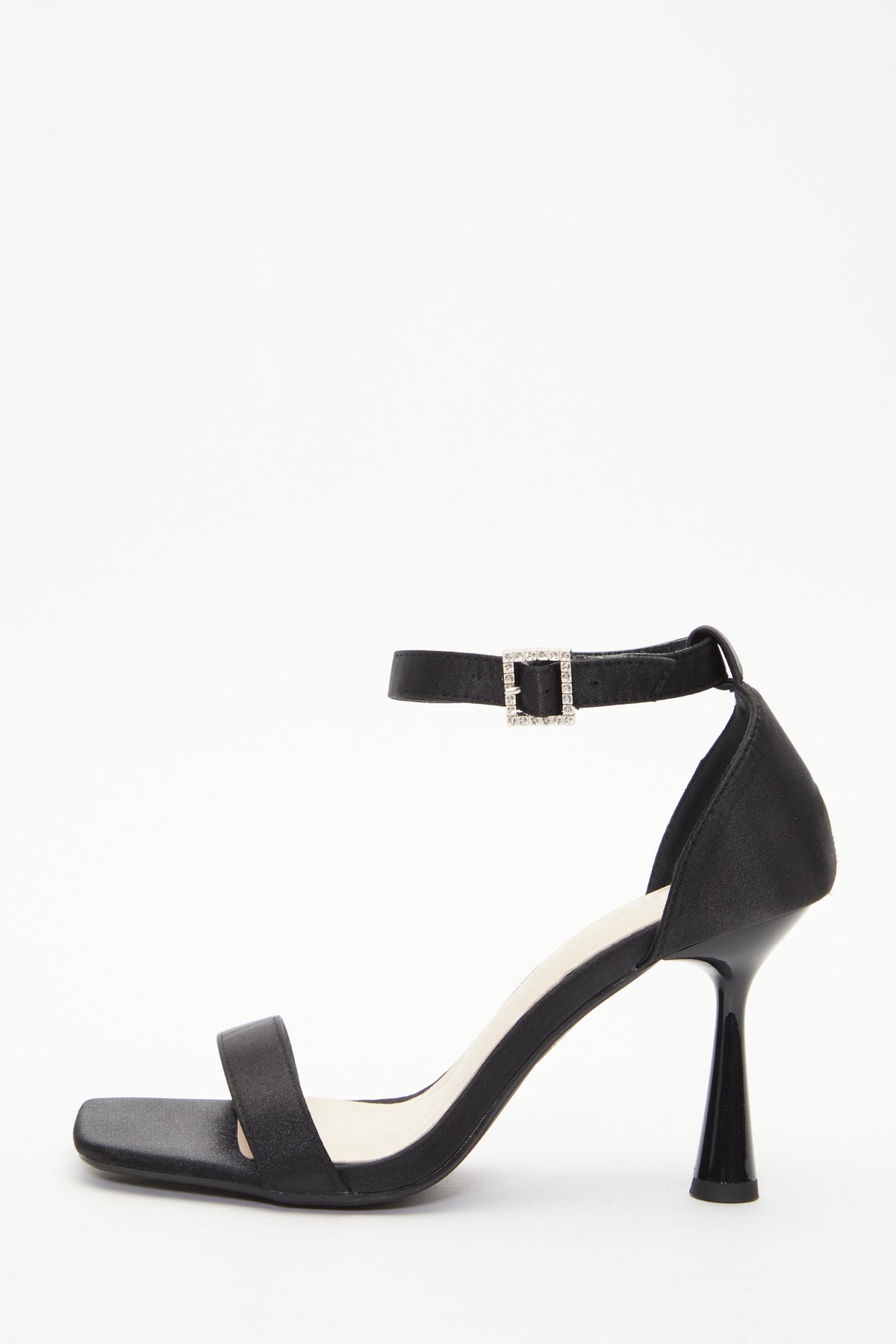 Sandalias Negras Satin