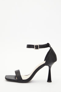 Sandalias Negras Satin