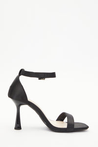 Sandalias Negras Satin