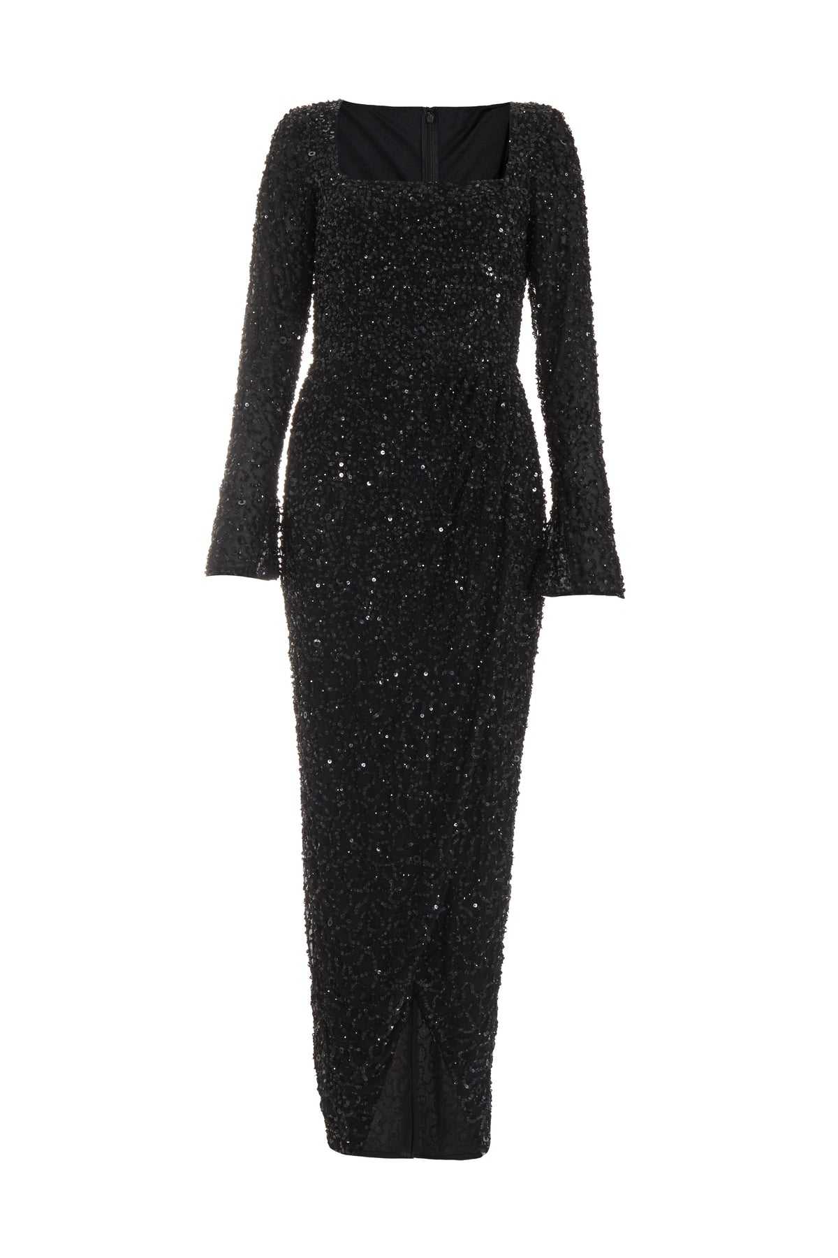Maxi Vestido Negro de Lentejuelas