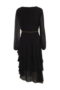 Vestido Negro Chiffon
