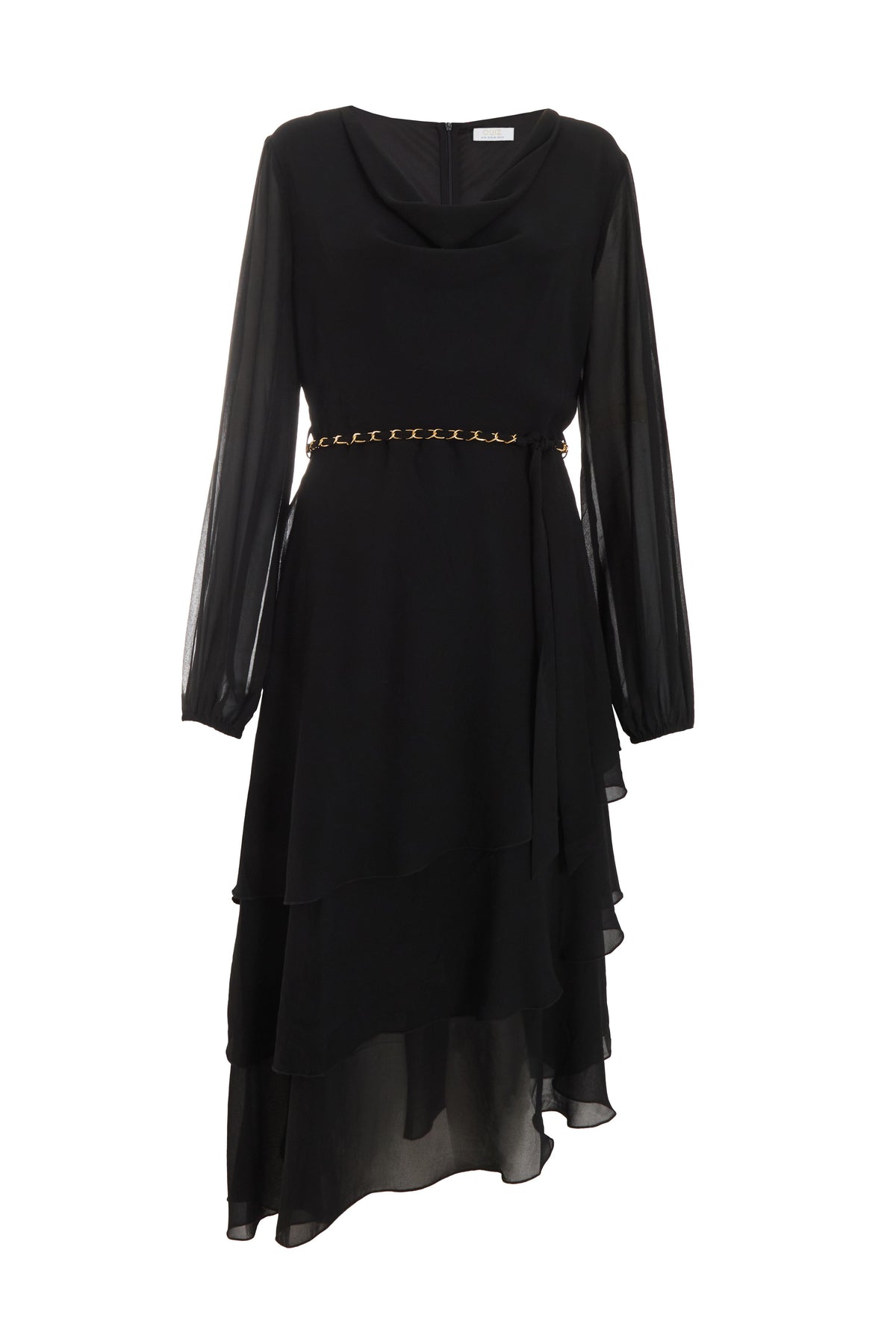 Vestido Negro Chiffon