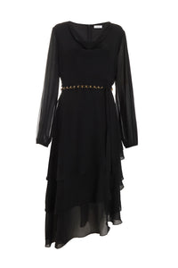 Vestido Negro Chiffon