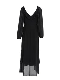Vestido midi negro