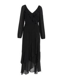 Vestido midi negro