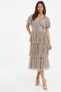 Mid Maxi Dress Escalonado
