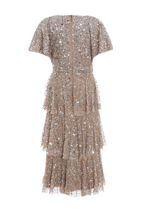 Mid Maxi Dress Escalonado