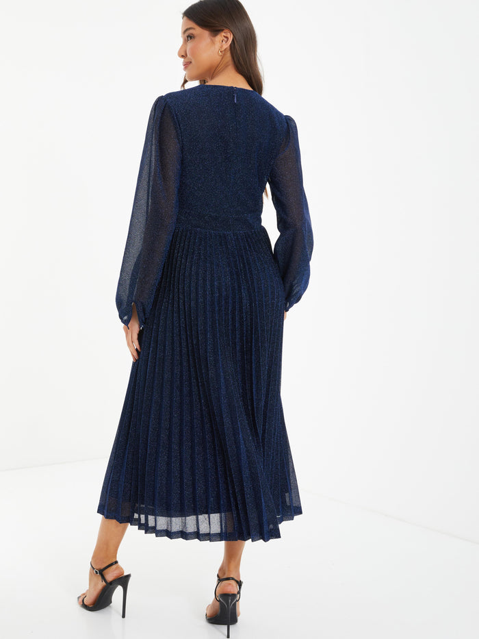 Vestido Midi Azul