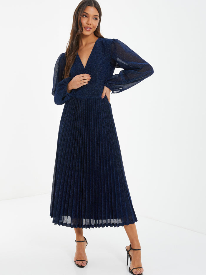 Vestido Midi Azul