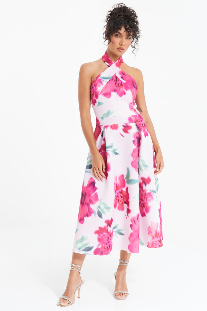 Vestido Halter Floreado