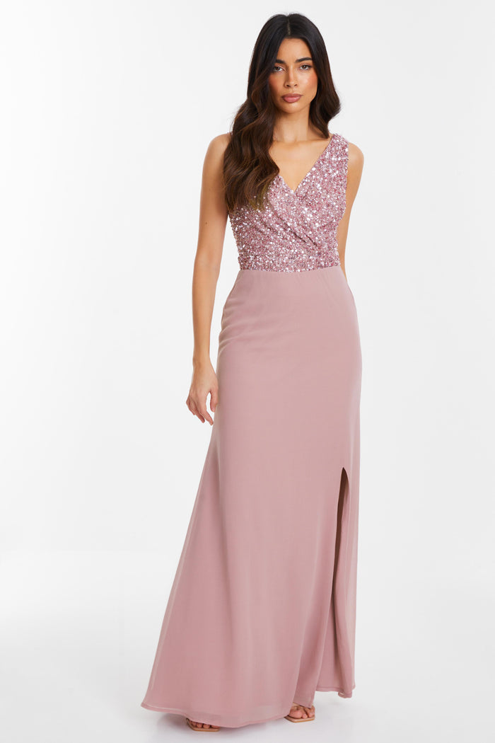 Vestido rosa Malva