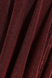 Plus Size Glitter Wrap Maxi DressBerry