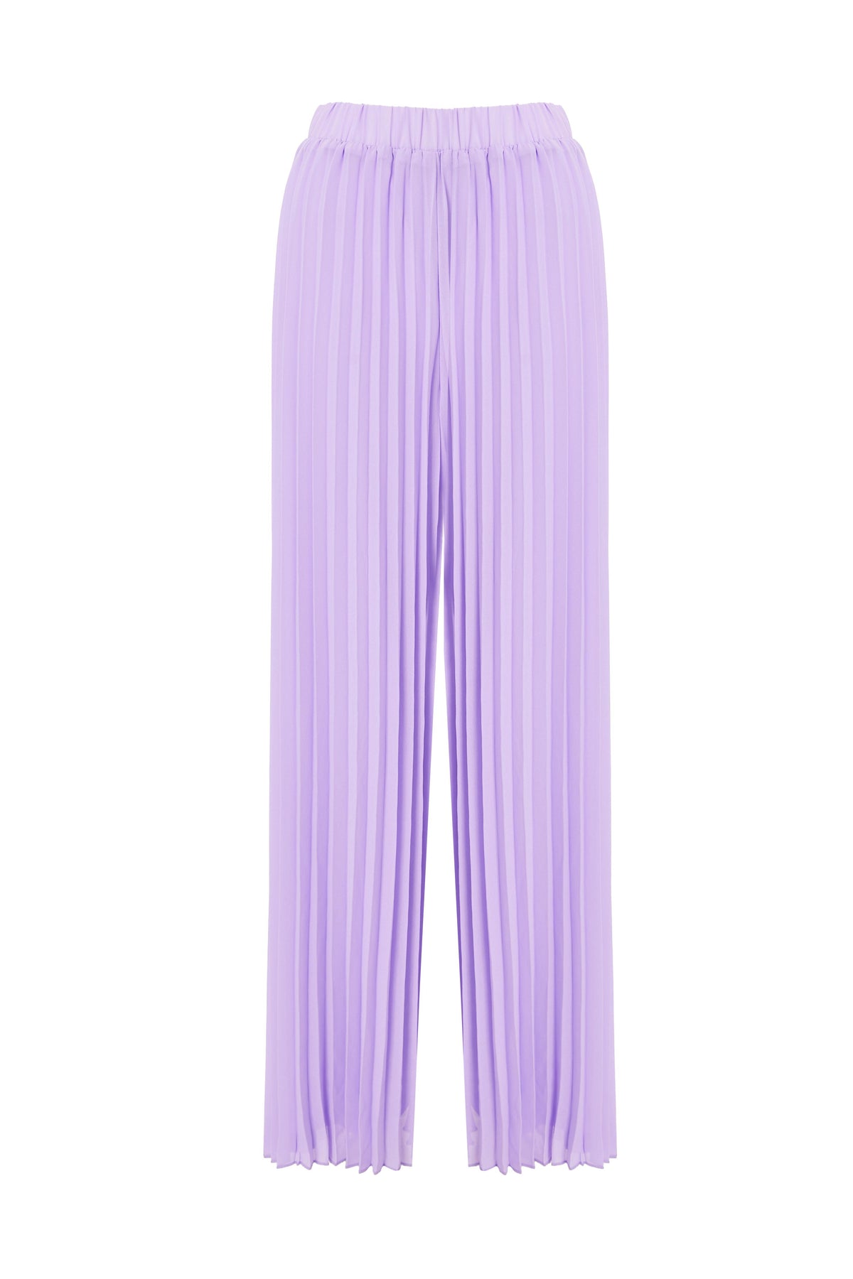 Pantalón lila plizado