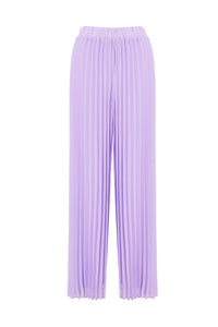 Pantalón lila plizado