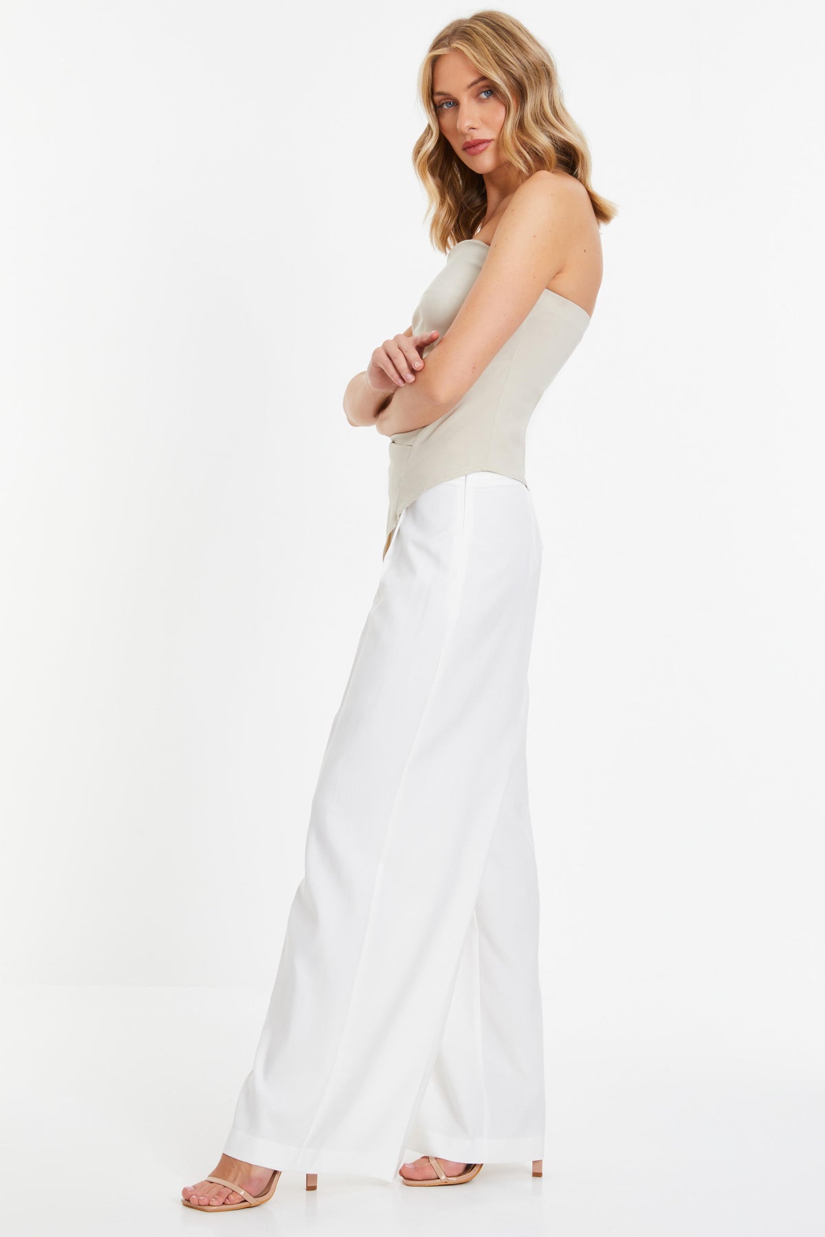 Pantalon palazzo Blanco