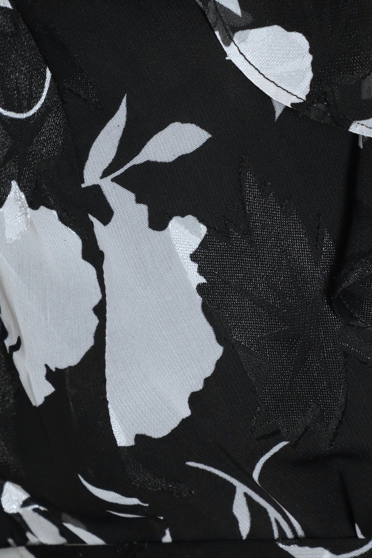 Top negro Floral