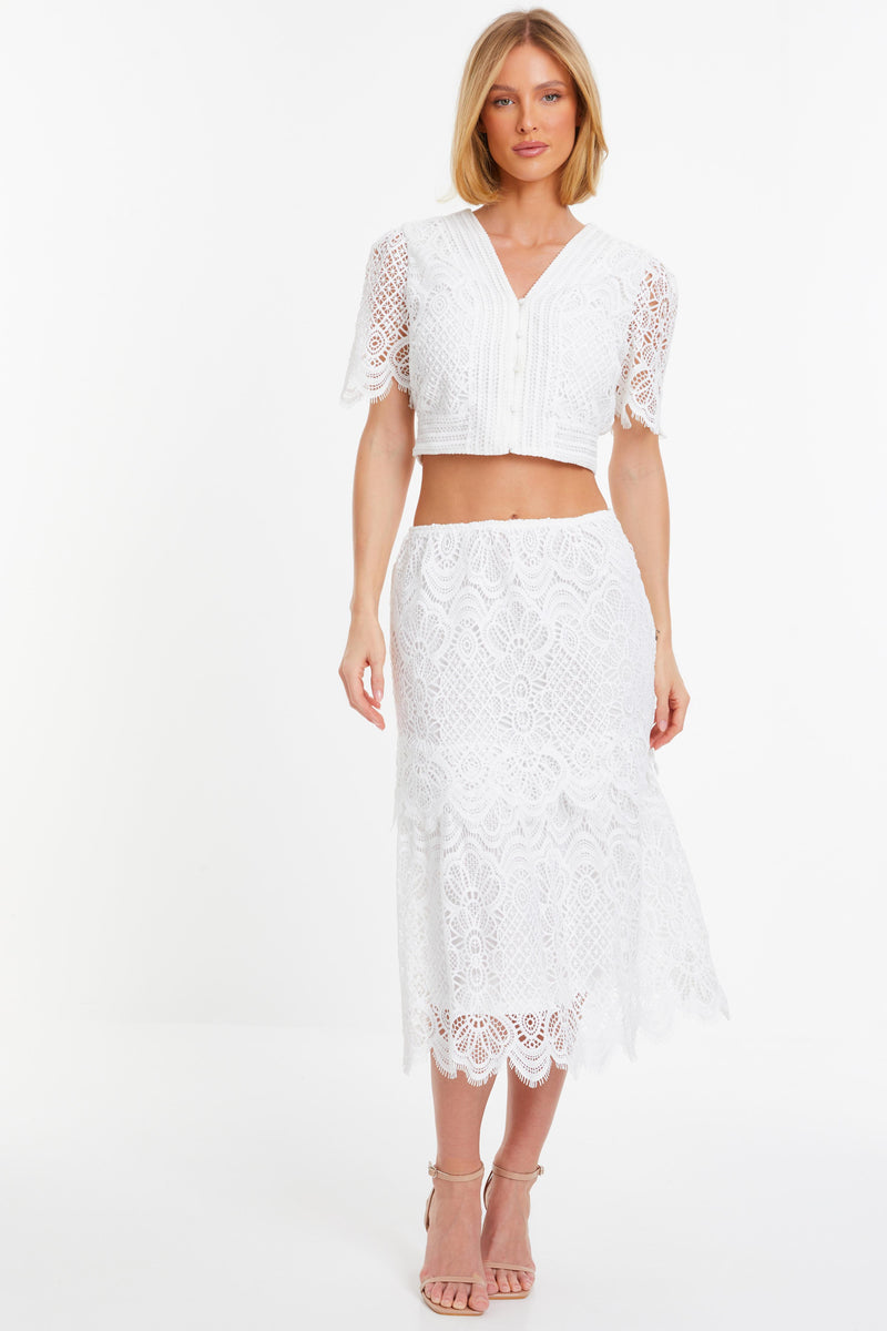 Crop top blanco