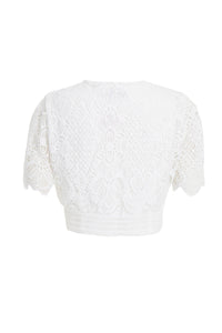 Crop top blanco