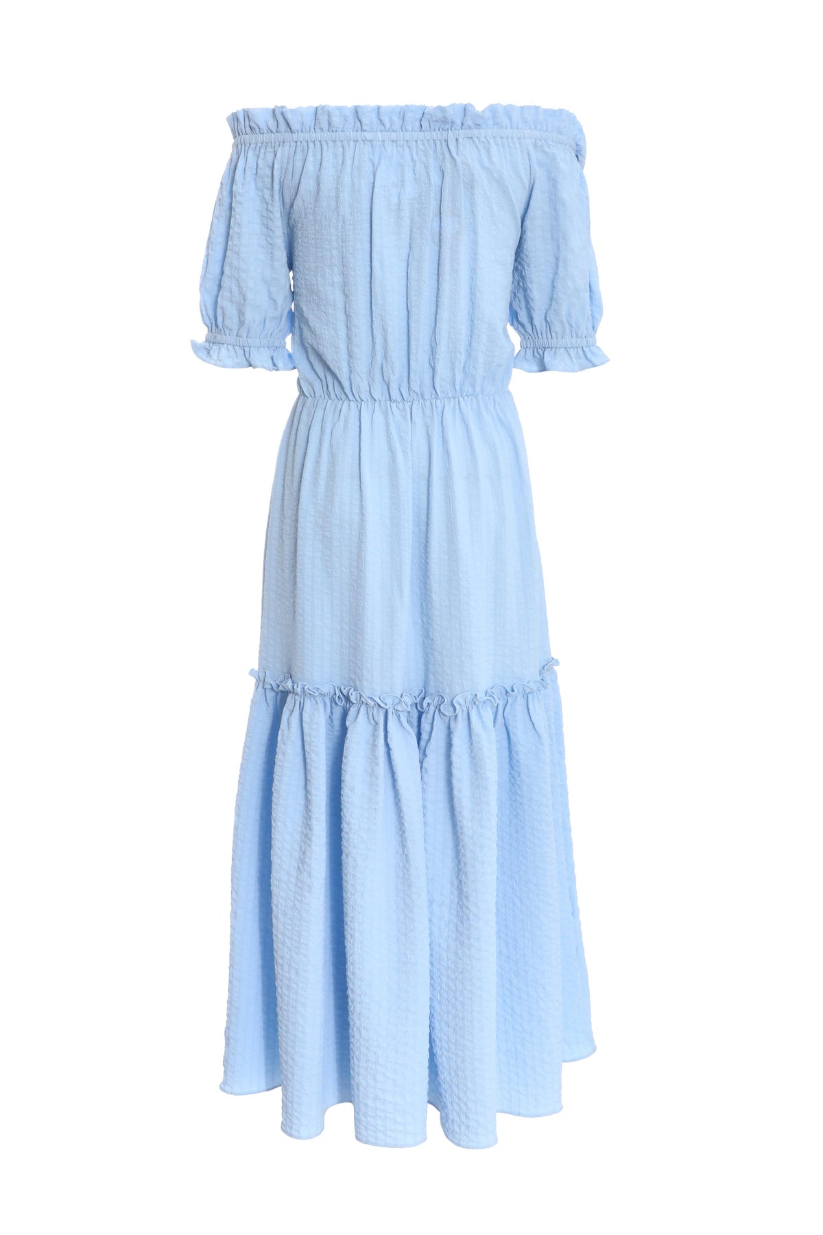 Vestido Bardot Azul