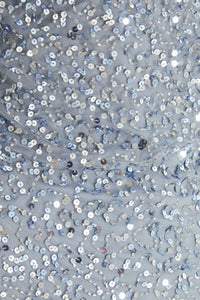 Vestido lentejuelas gris