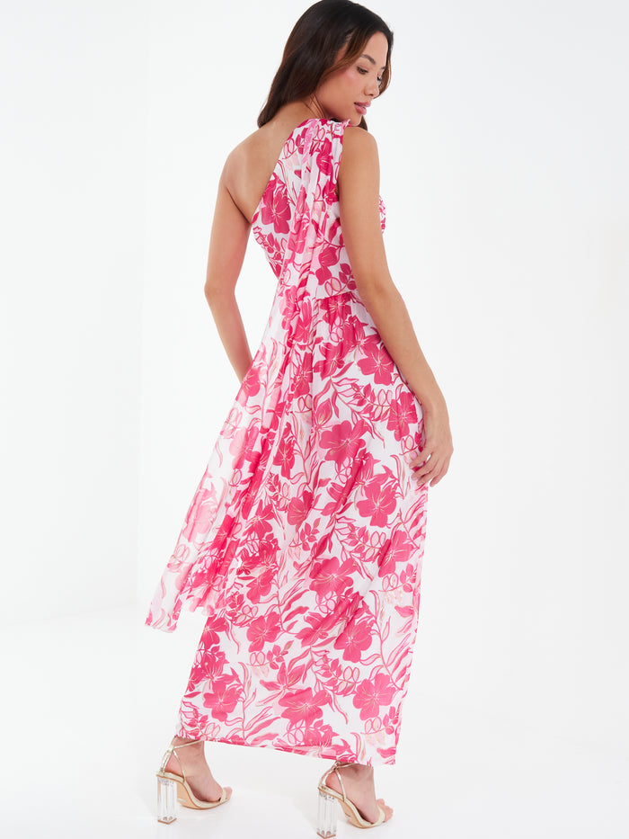 Maxidress Floral Rosa