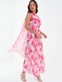 Maxidress Floral Rosa