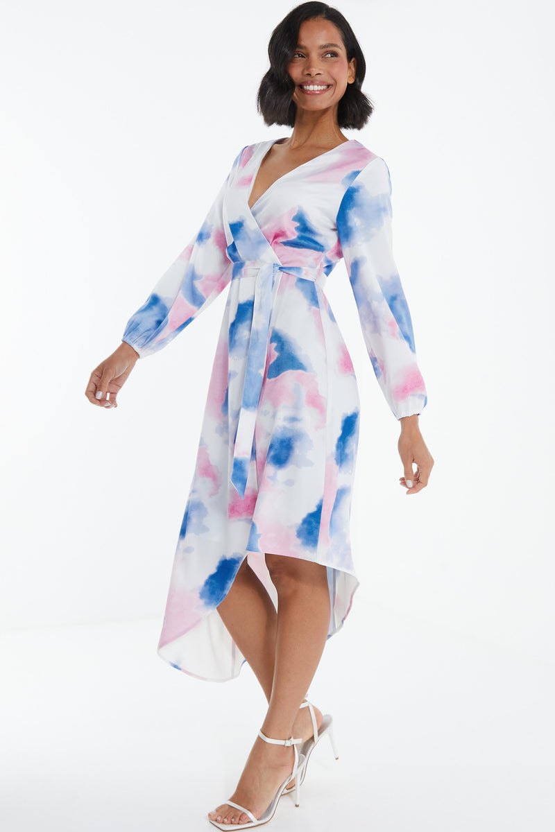 Vestido midi asimétrico