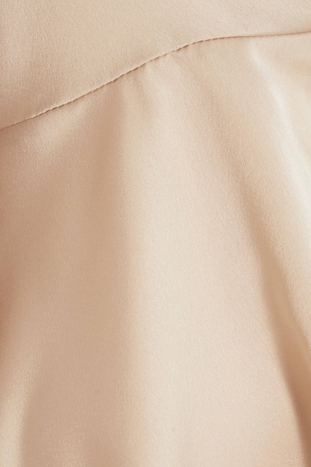 Blusa dorada satin con vuelos