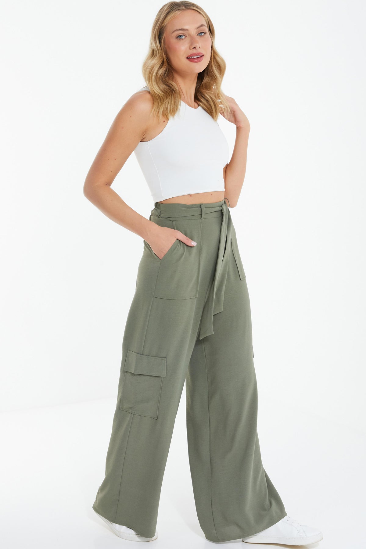 Pantalones cargo Caqui