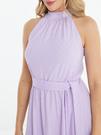Vestido halter Lila