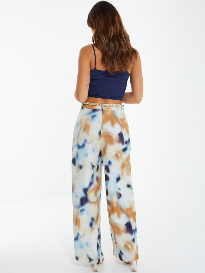 Pantalón Palazzo satinado