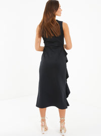 Vestido negro midi