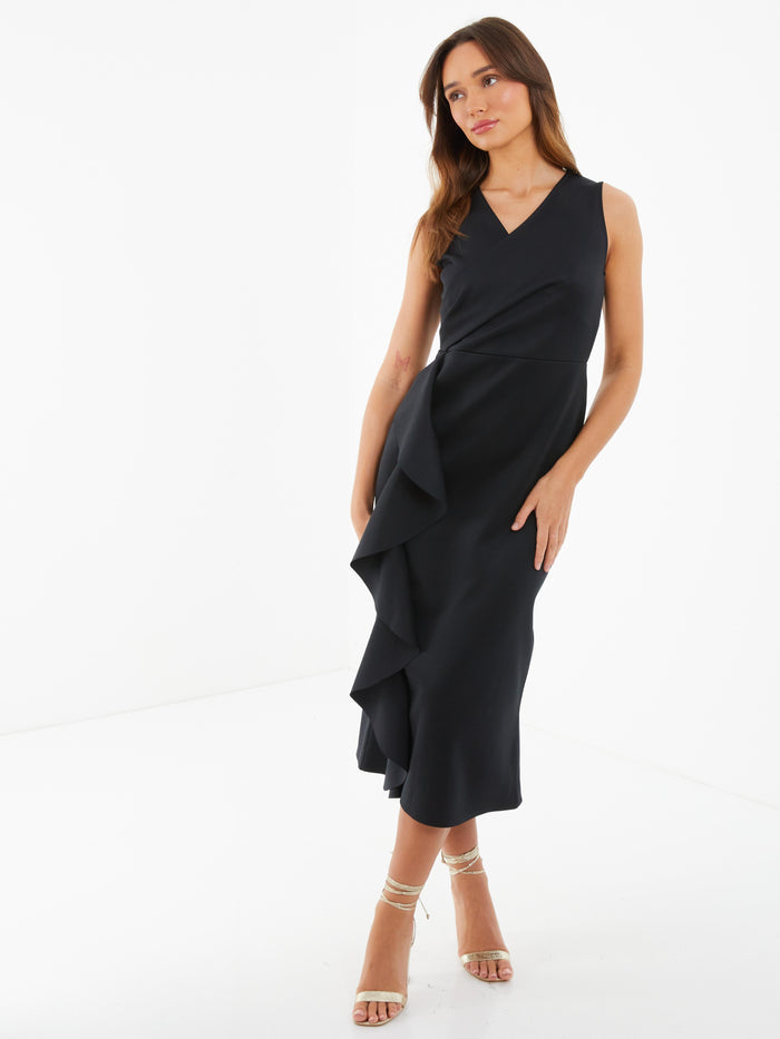 Vestido negro midi