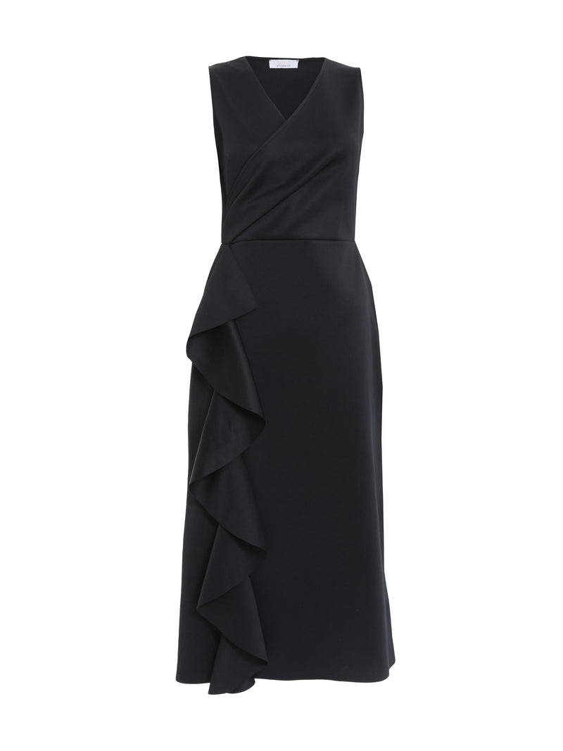 Vestido negro midi