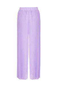 Pantalón lila plizado
