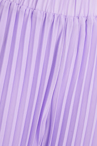 Pantalón lila plizado