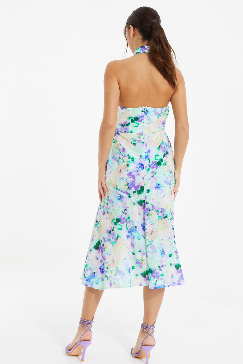 Vestido Floral Halter