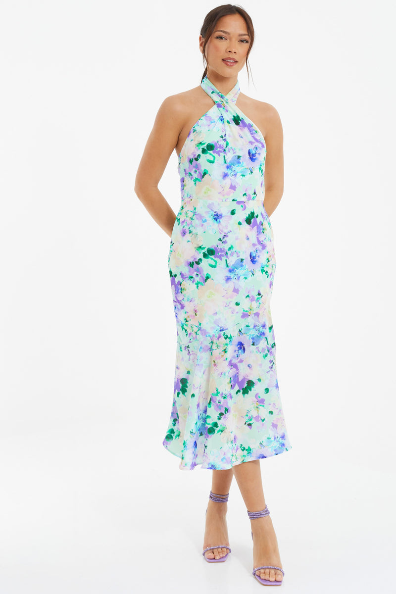 Vestido Floral Halter