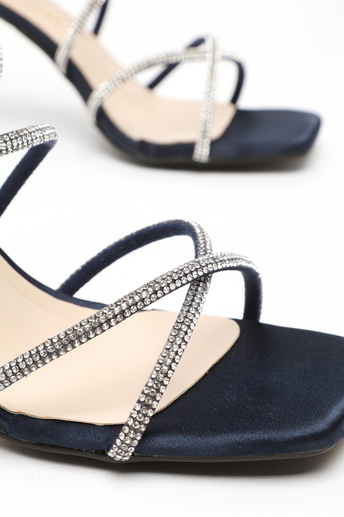 Sandalias Navy con Diamantes