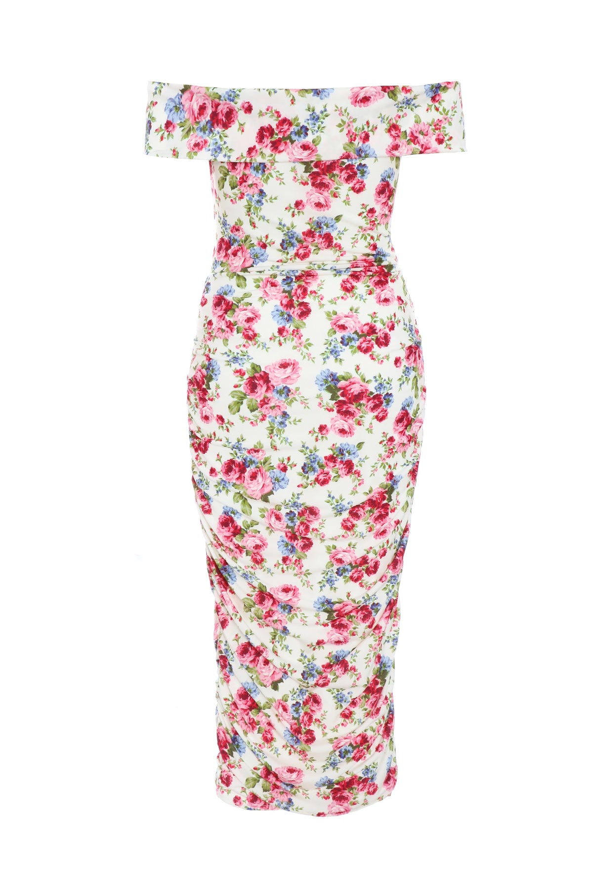 Vestido midi Crema Floral