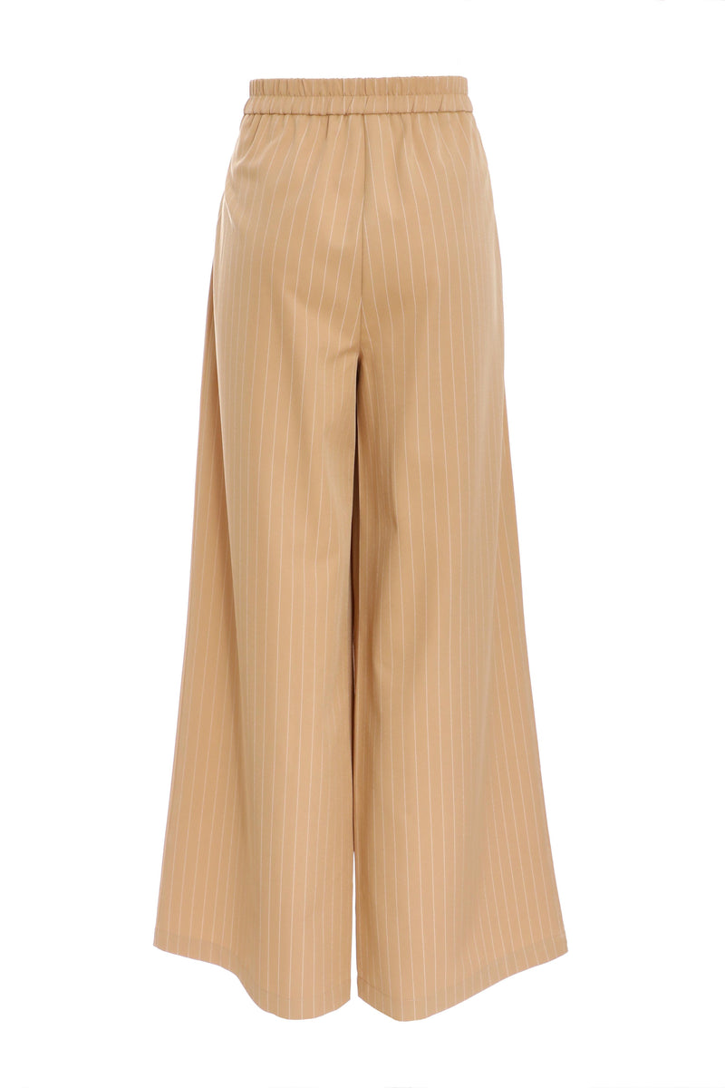 Pantalon de rayas Camel