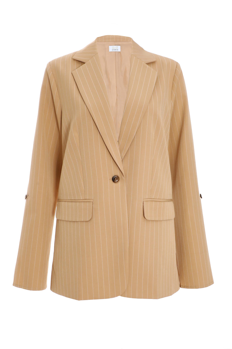 Blazer Camel de Rayas