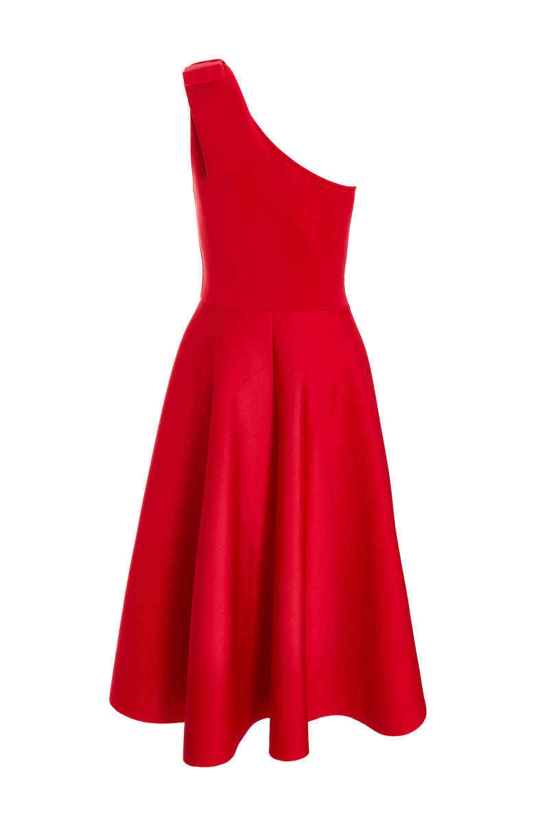 Vestido Midi Skater Rojo